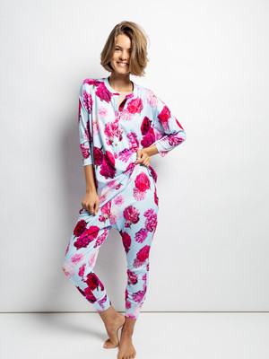 Pyjama Set “Cherry Royal” hellblau
