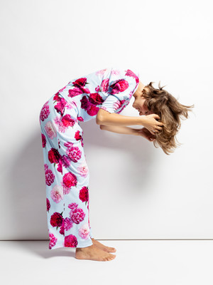Pyjama-Set “First Lady” hellblau